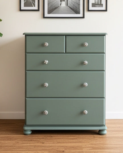 Pine 2 over 3 Chest of Drawers