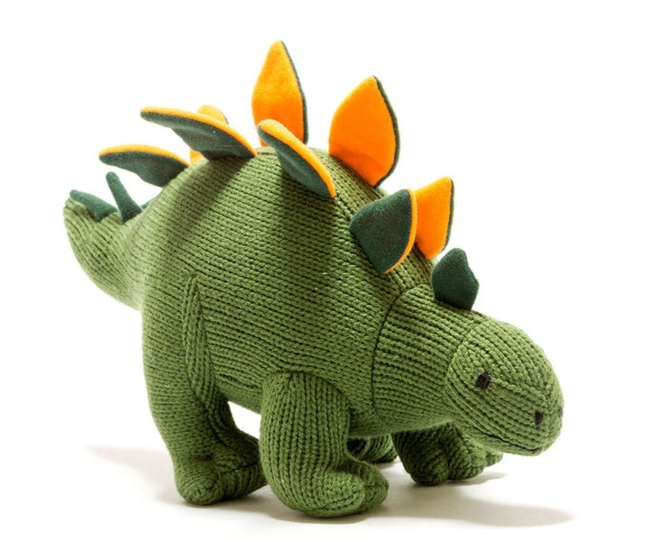 Stegosaurus Knitted Toy - Green