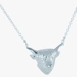 Highland Cow Necklace - Silver