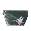 Silk Velvet Make Up Bag - Cat