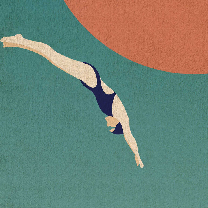 The Dive - Swimming Poster Print