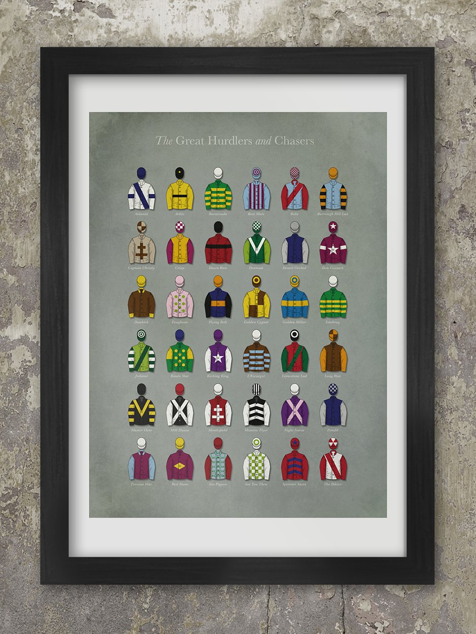The Great Hurdlers and Chasers A3 Poster Print