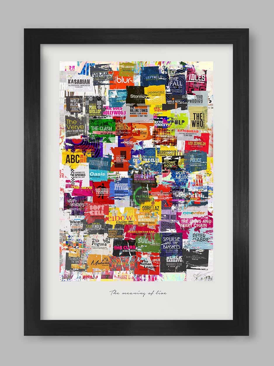 The Meaning of Live - Music Poster Print