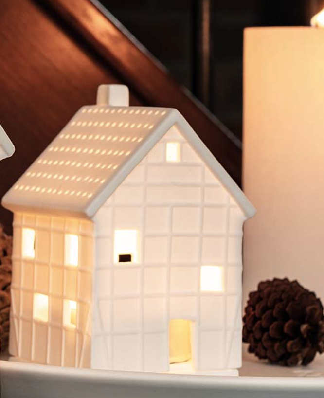 Half Timbered Tea Light  House