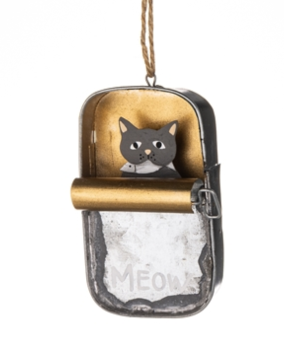 Cat In A Tin Decoration