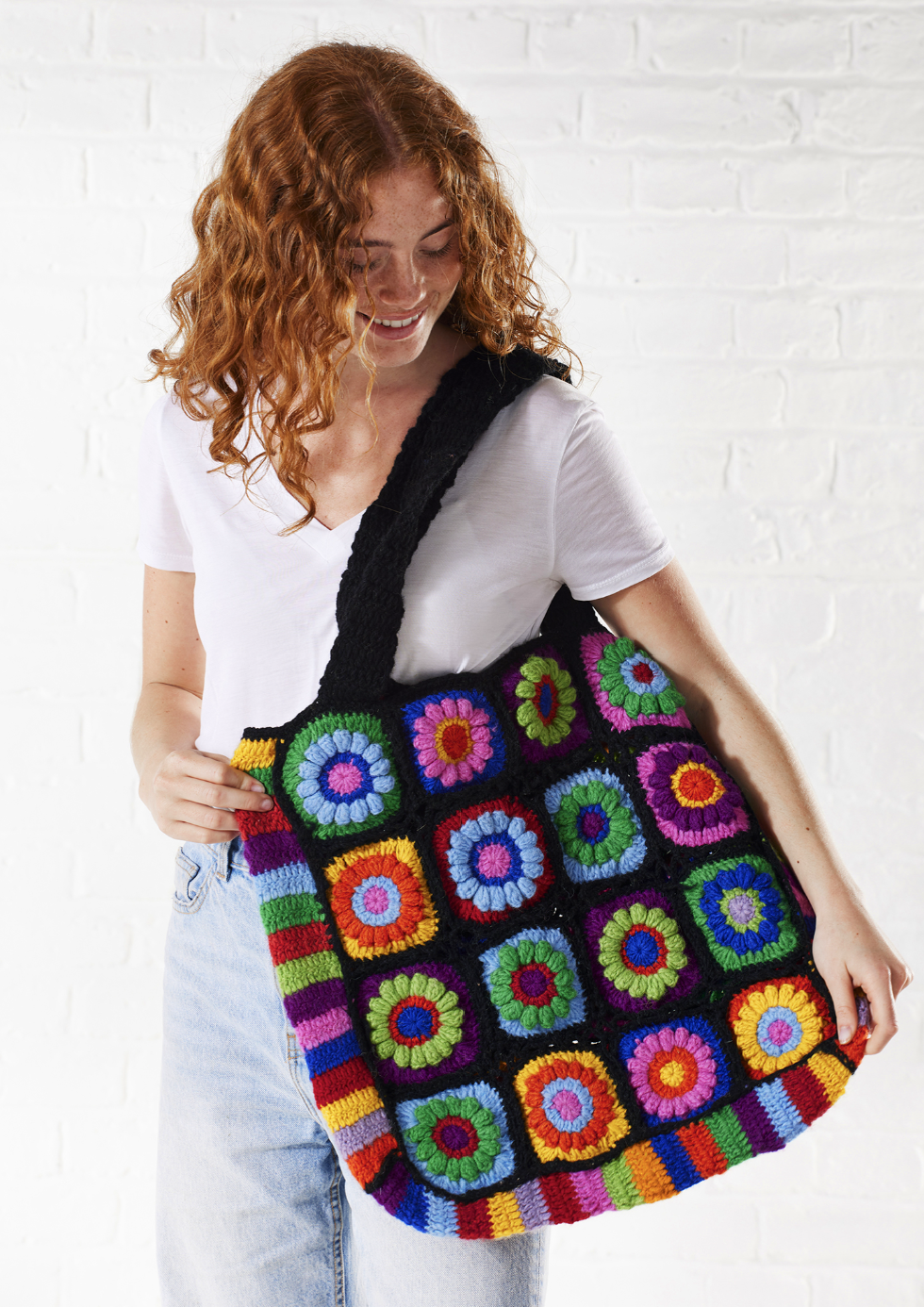 Crochet Rainbow Bag