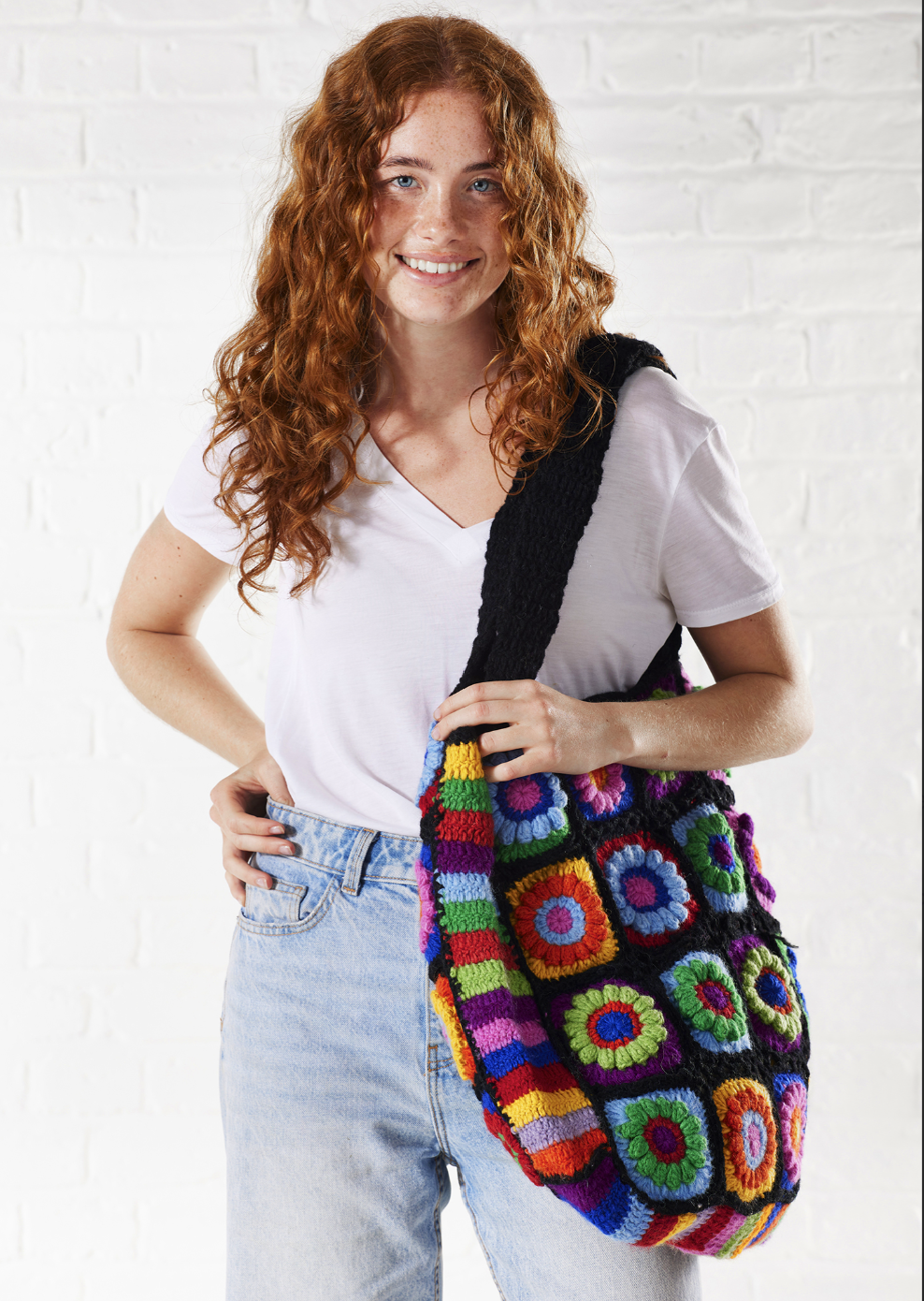 Crochet Rainbow Bag