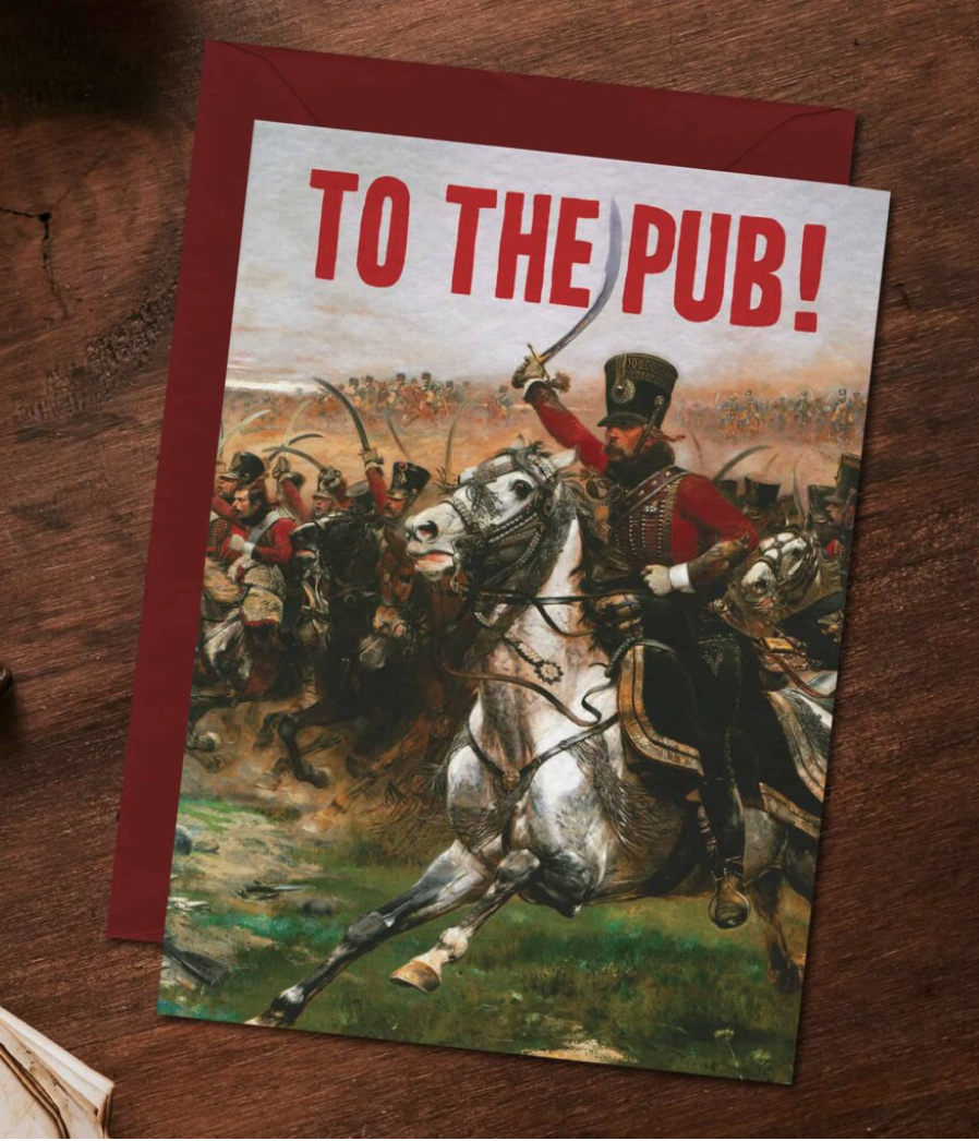 To The Pub Greetings Card