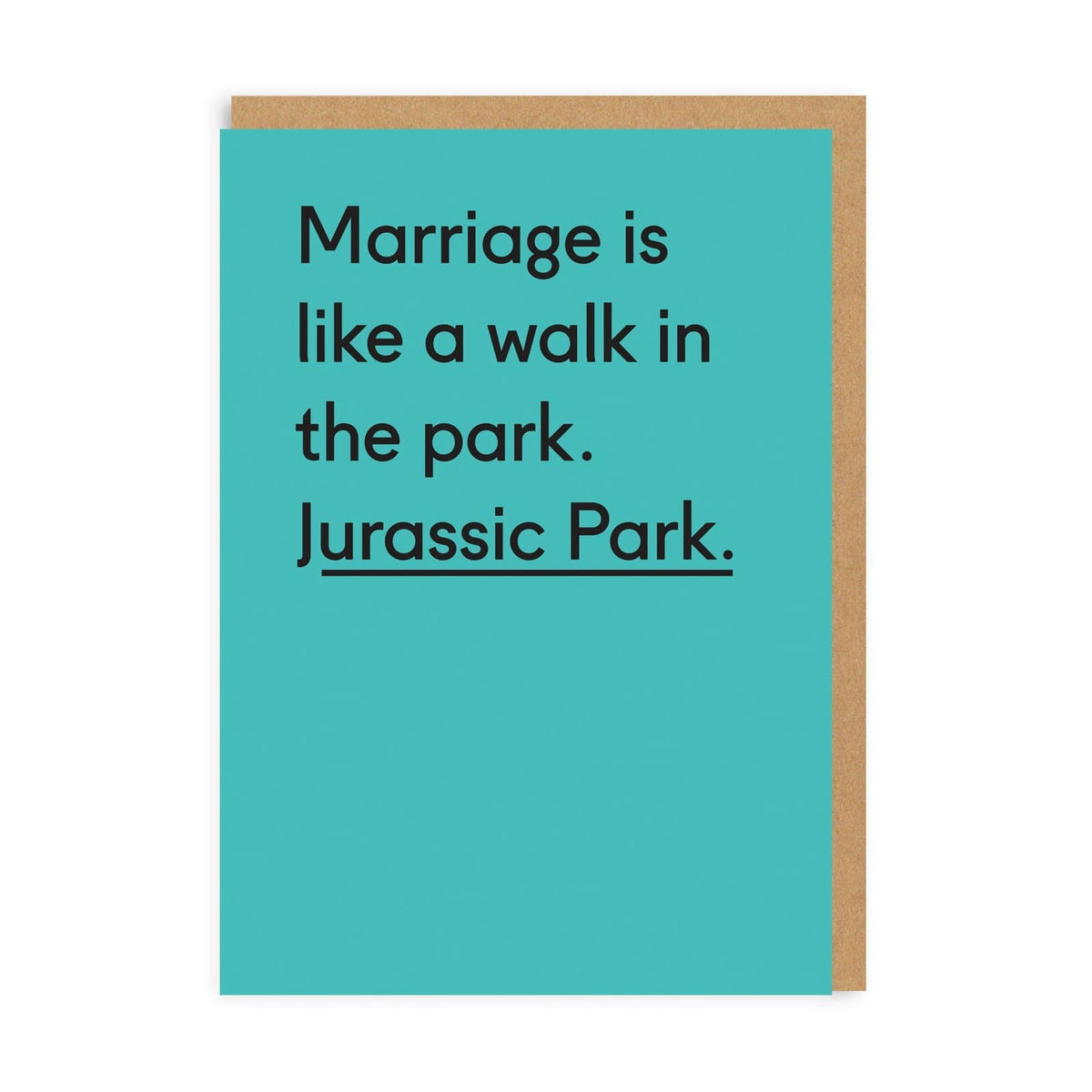 Marriage Is Like A Walk In The Park