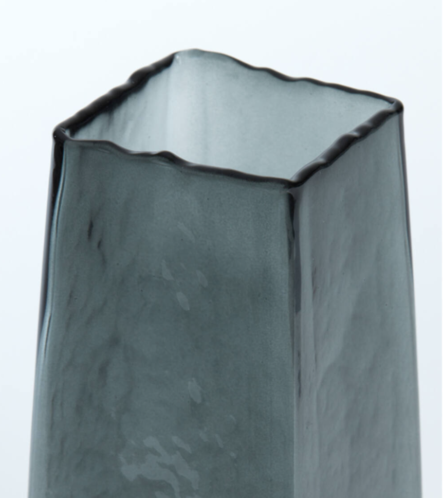 Dark Grey Iduna Glass Vase 25cm