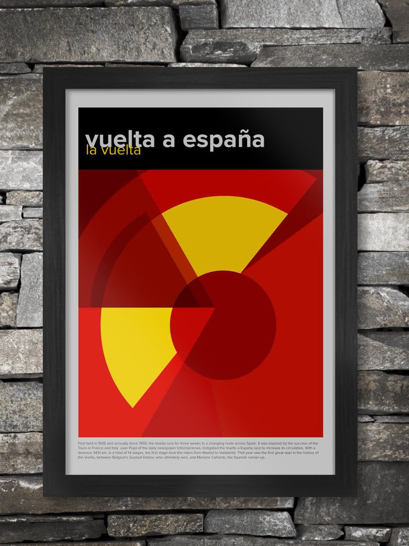 Vuelta a España Geometric - Cycling Poster Print