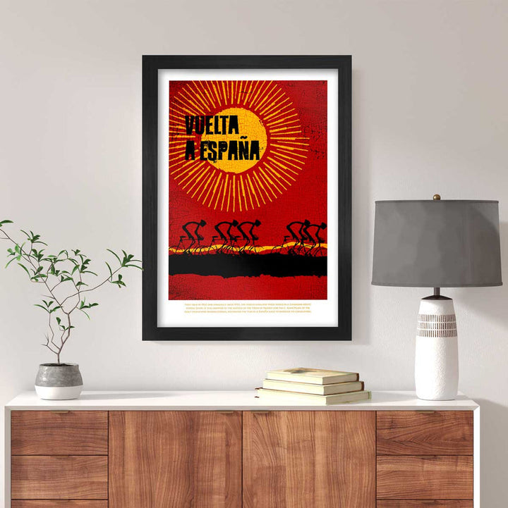 Vuelta Red - Cycling Poster Print