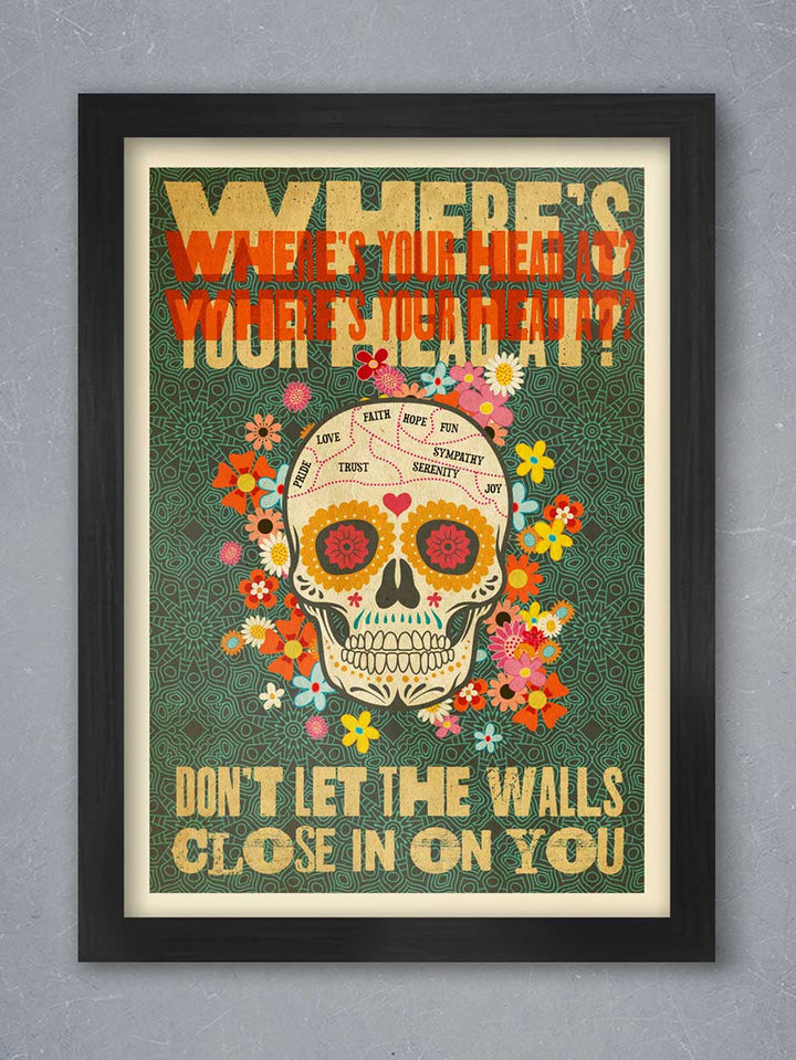 Where's your head at? - Music Poster Print