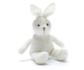 Bunny Baby Rattle - White Organic Cotton
