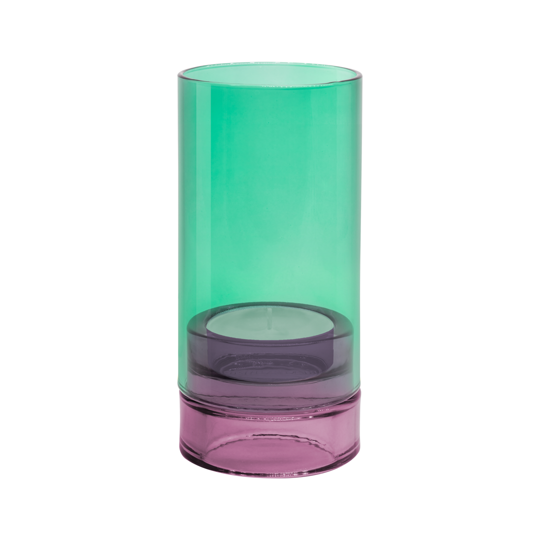 Glass Lantern - Lys Aqua