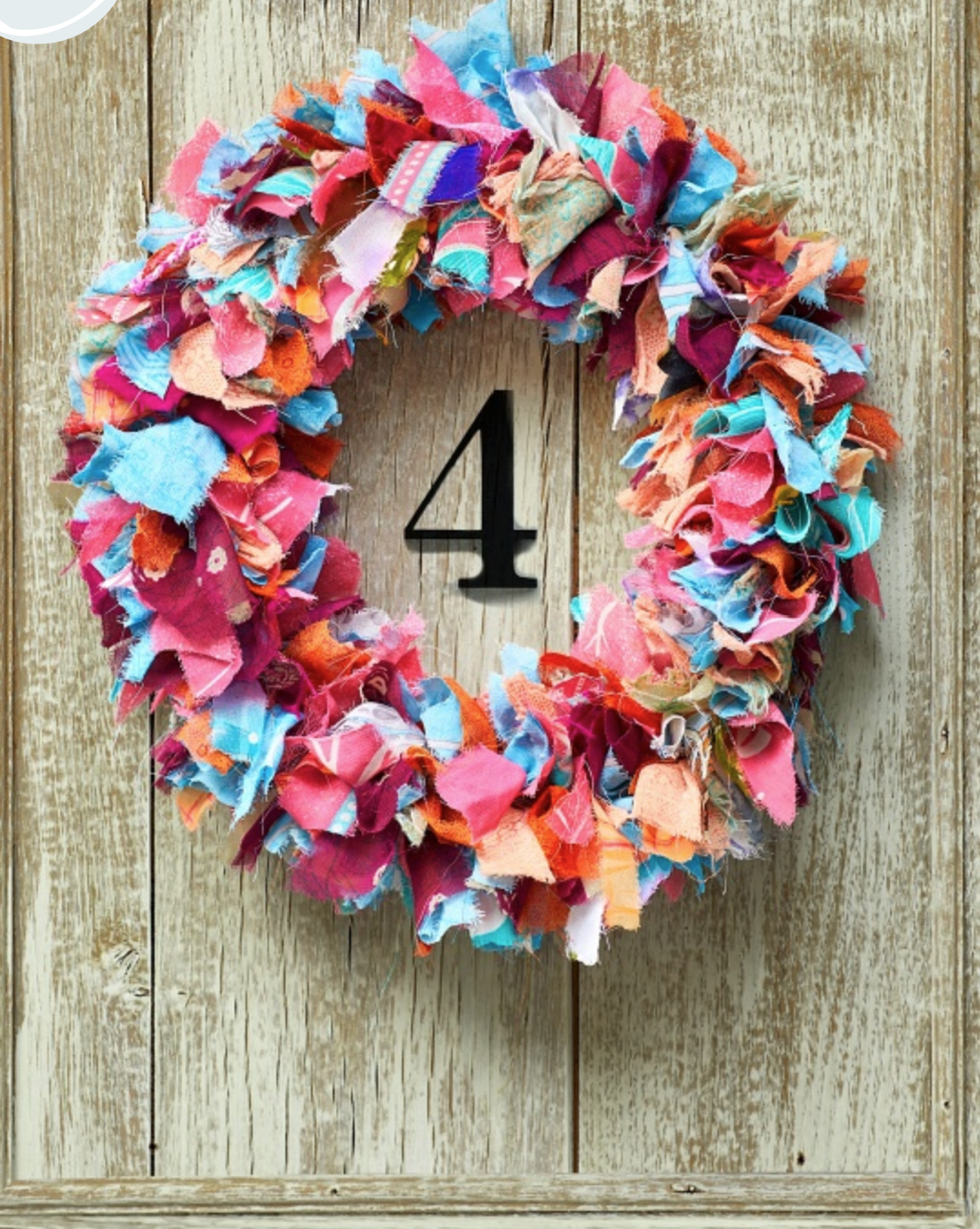 Recycled Fabric Wreath