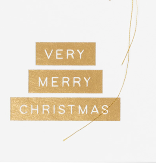 Very Merry Christmas Greeting Card