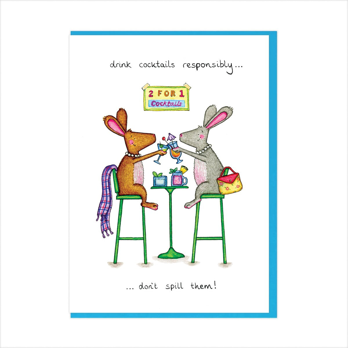Drink Cocktails Greetings Card