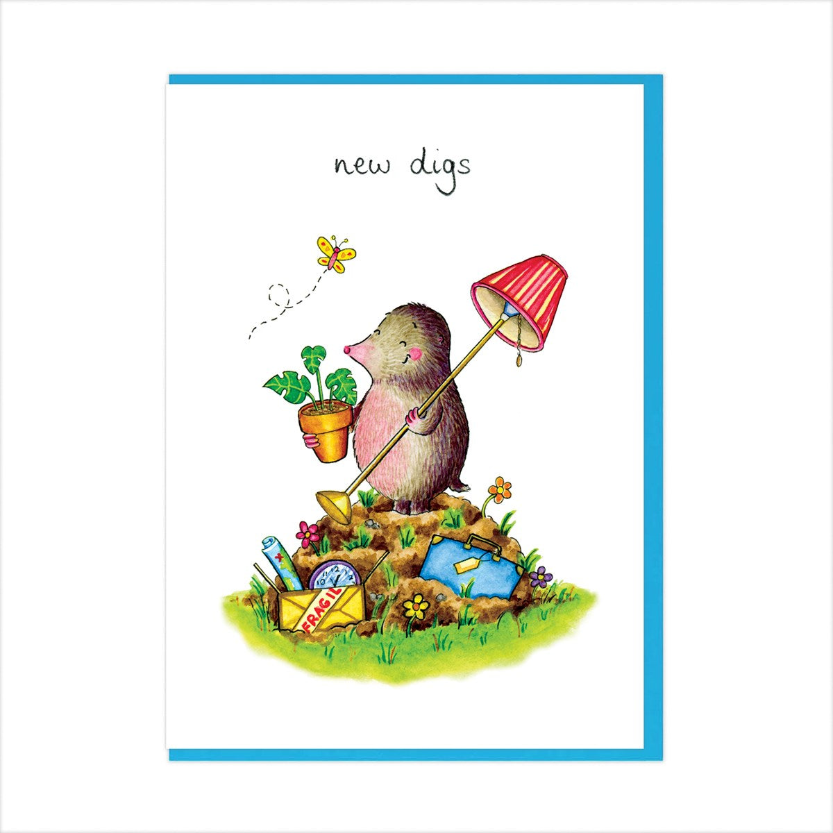 'New Digs' New Home Card