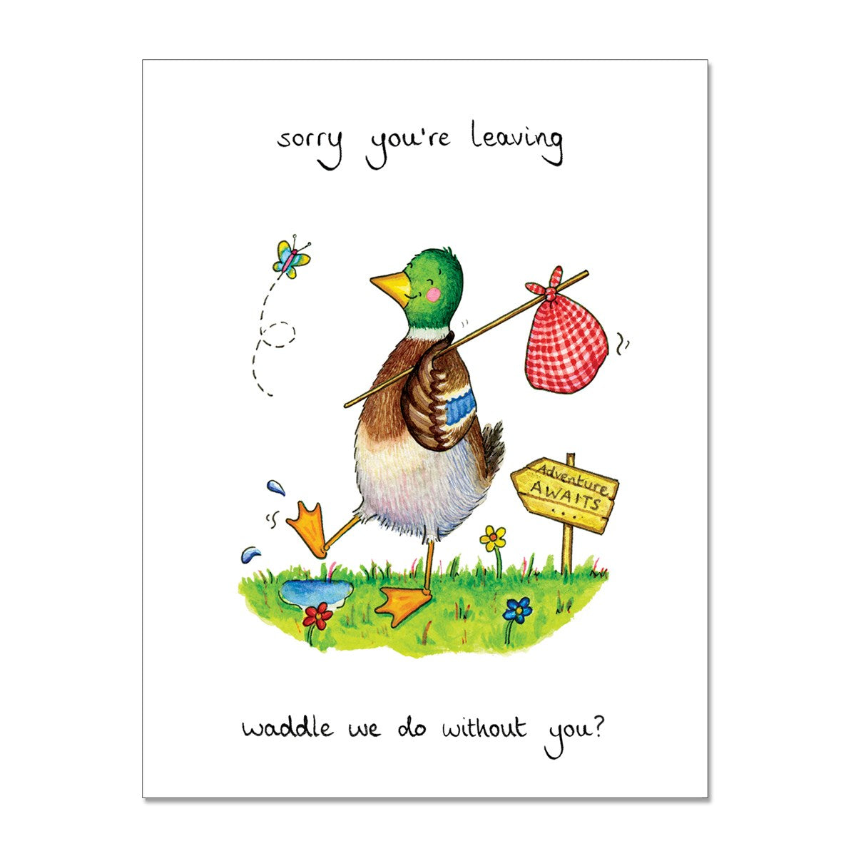 Waddle we Do? Leaving Card