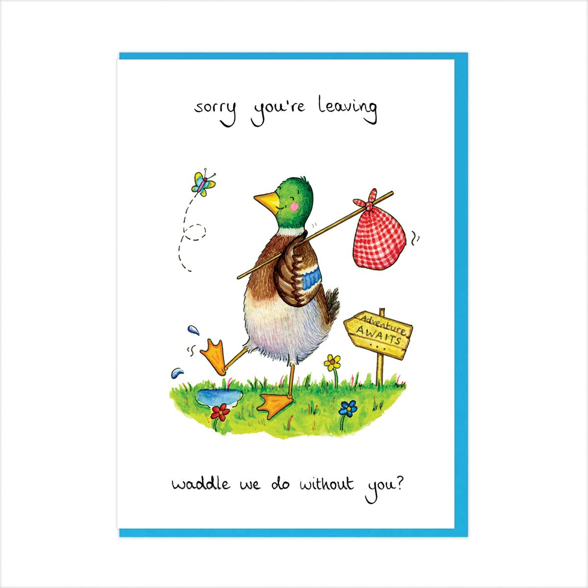 Waddle we Do? Leaving Card
