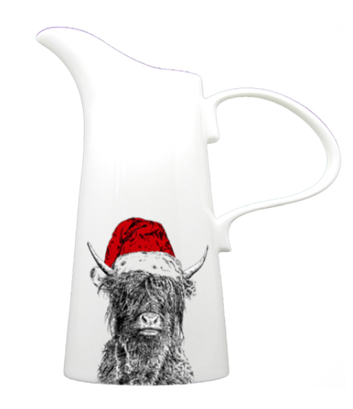 Christmas Crafty Coo Bone China Jug