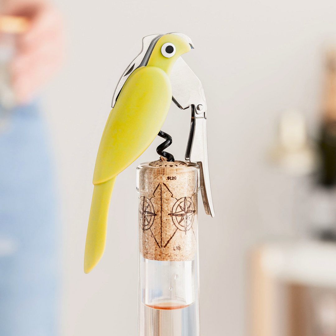 Waiter's Friend - Budgie Bottle Opener -Yellow