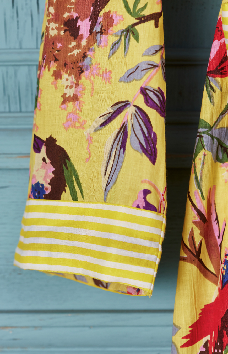 Dressing Gown - Bird Of Paradise Yellow