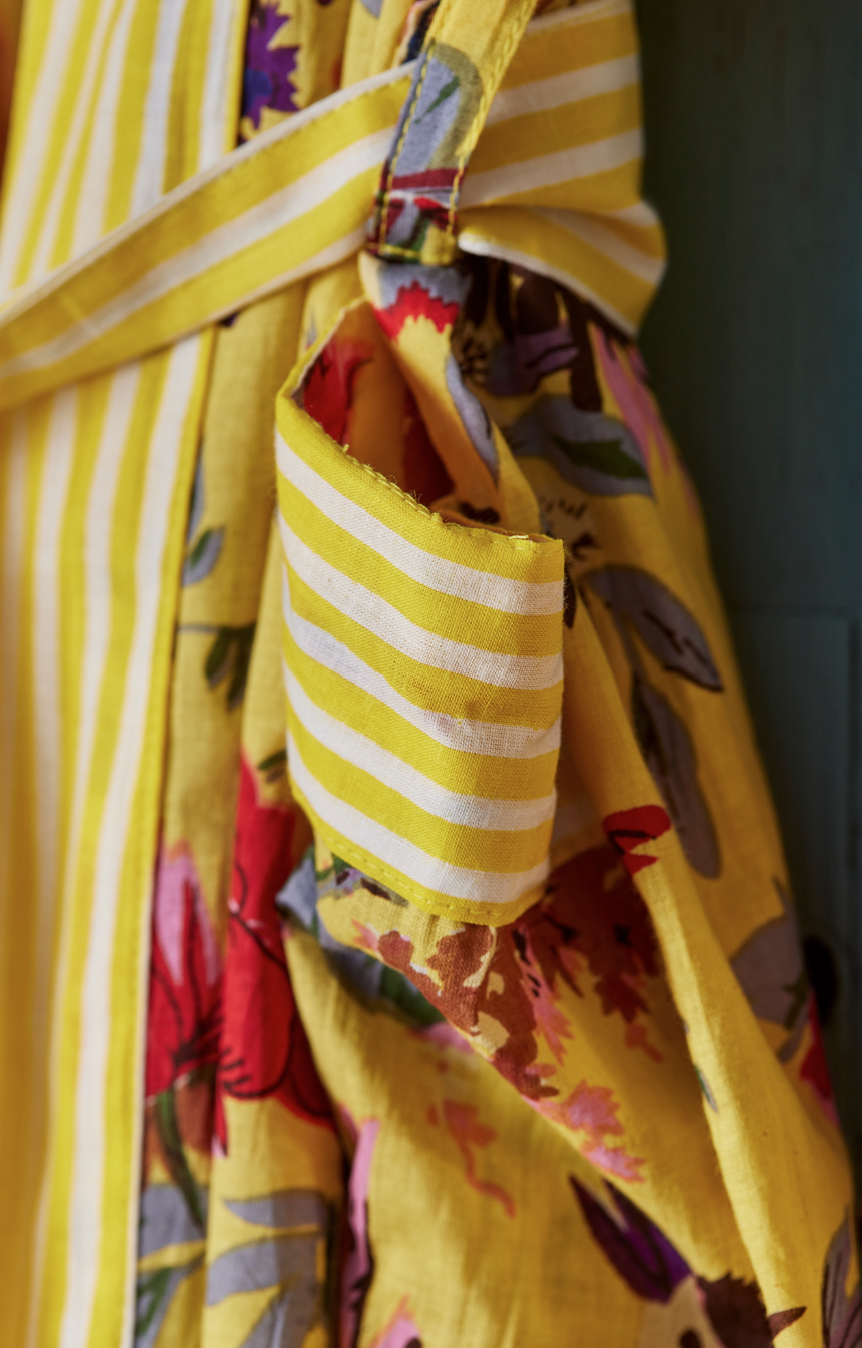 Dressing Gown - Bird Of Paradise Yellow