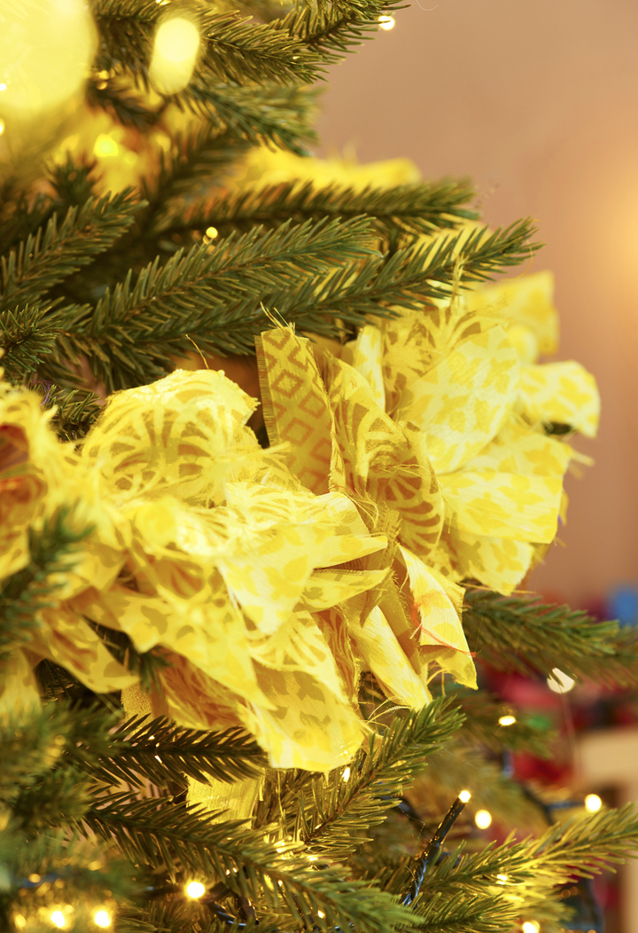 Recycled Fabric Garland - Yellow