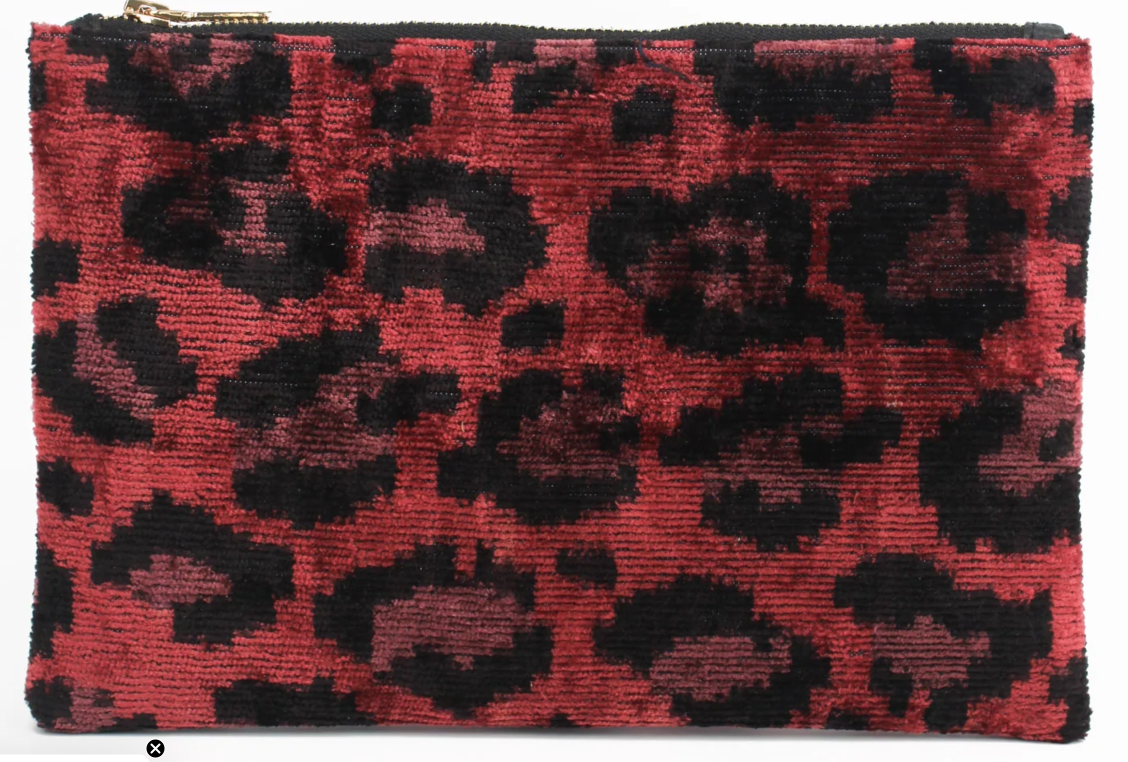 Plum Leopard Zip Pouch