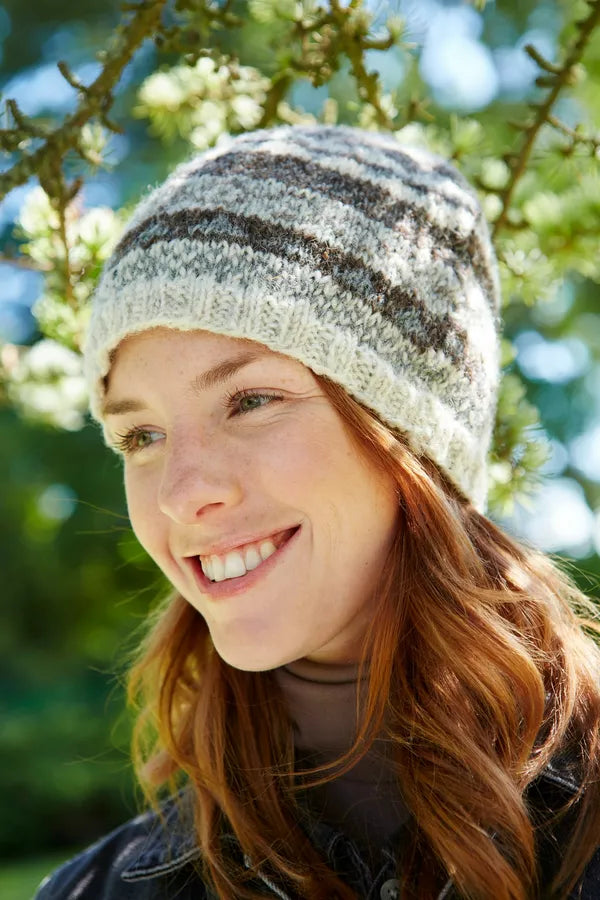 Classic Fairisle Beanie - Natural