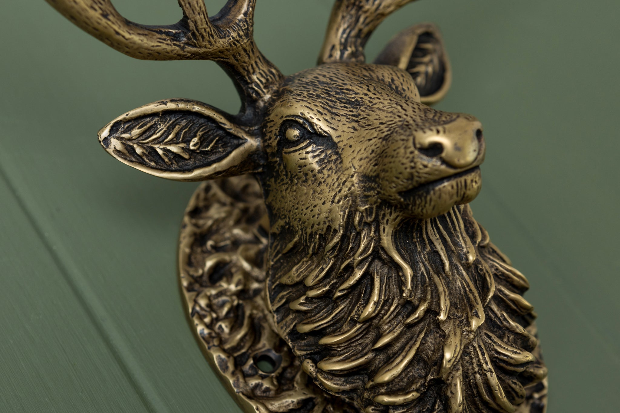 Stag Door Knocker - Heritage Finish