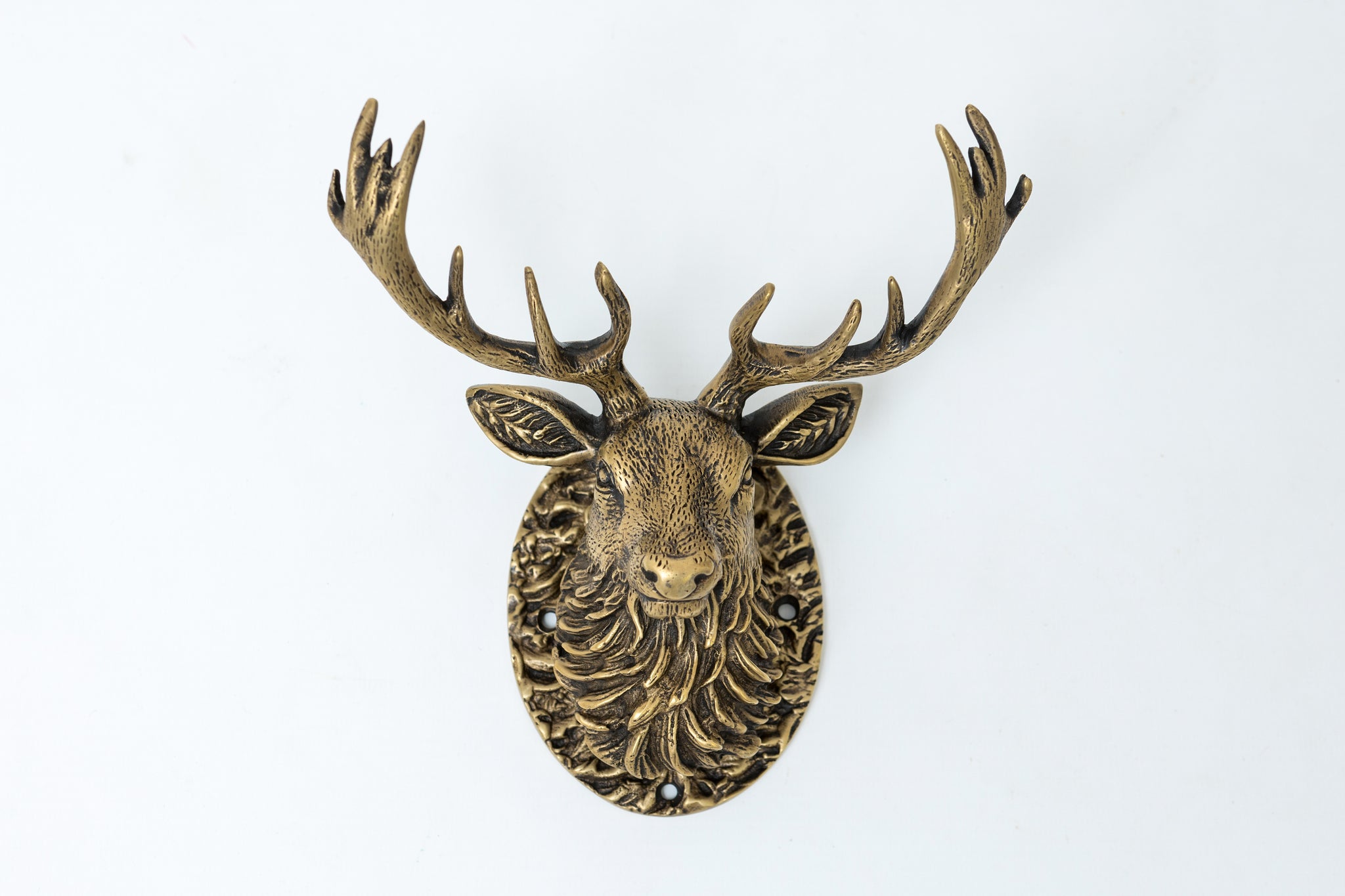 Stag Door Knocker - Heritage Finish