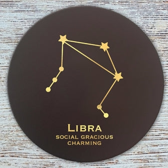 Star Sign Leather Coasters