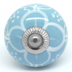 Pastel Blue Bloom Knob