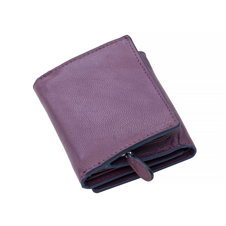 Luna Small Trifold Purse - Purple