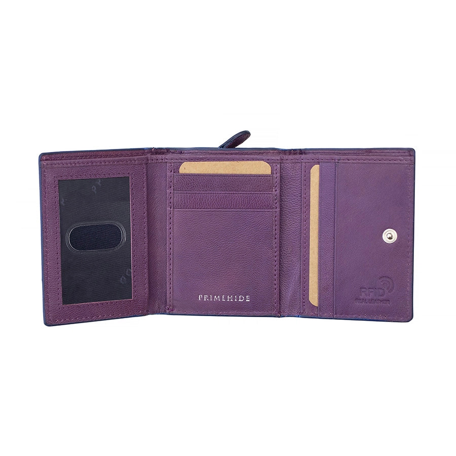 Luna Small Trifold Purse - Purple