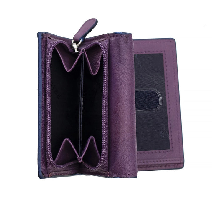 Luna Small Trifold Purse - Purple