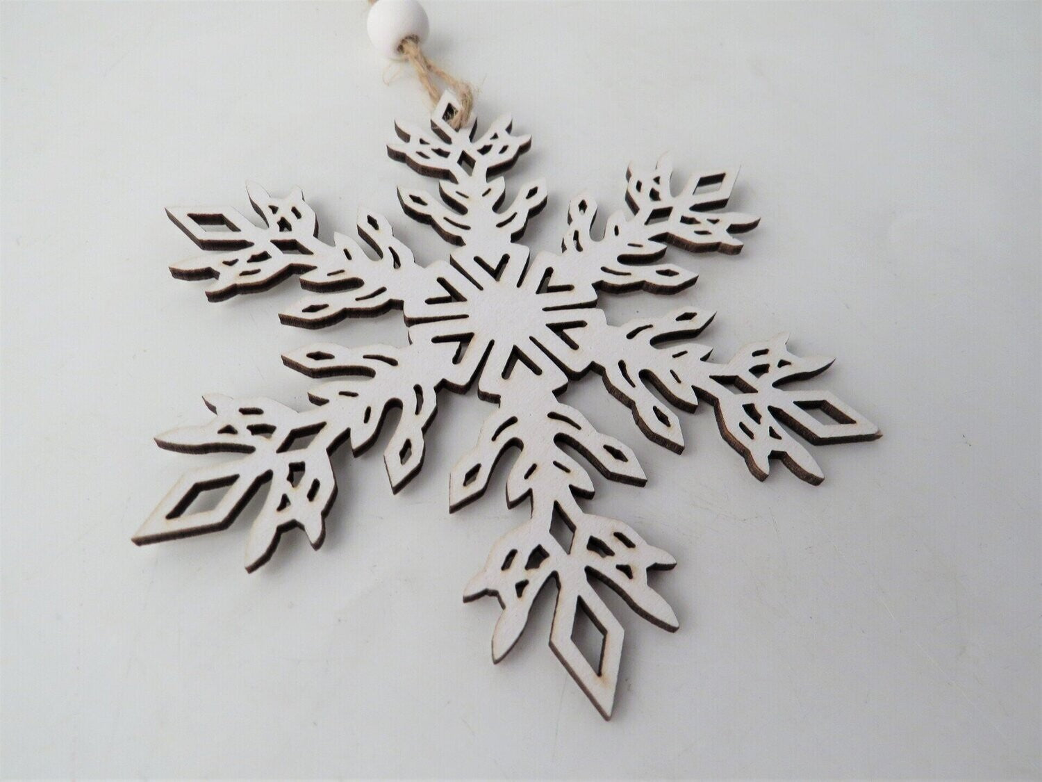 Wooden Snowflake Hanging Decoration