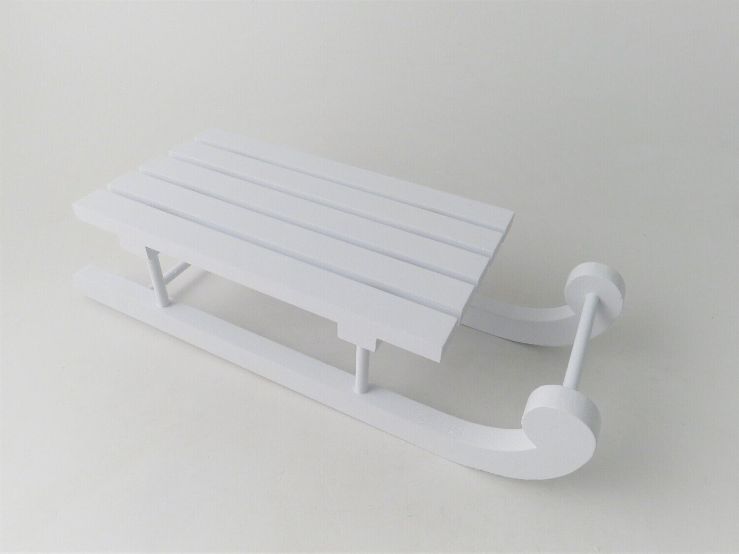 White Wooden Decorative Sleigh