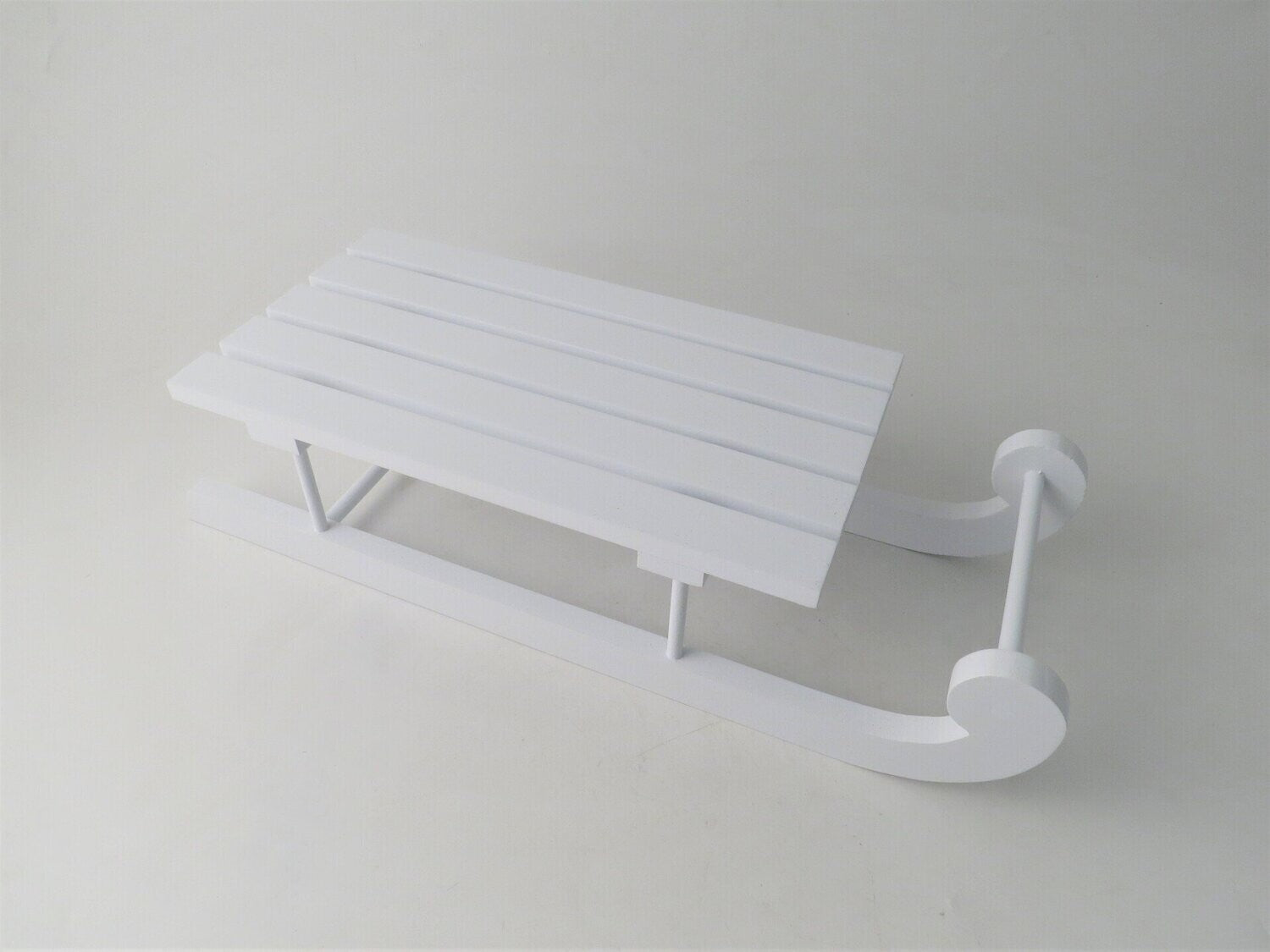 White Wooden Decorative Sleigh