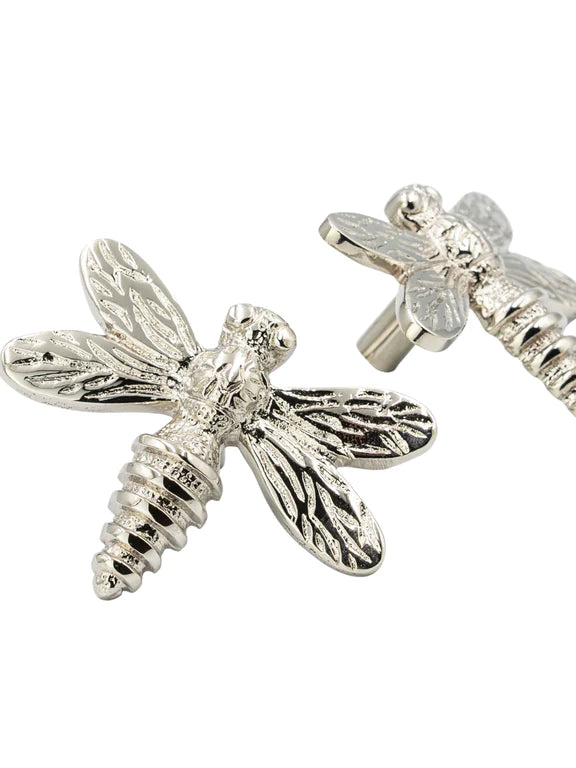 Dragonfly Drawer Knob - Nickle Finish