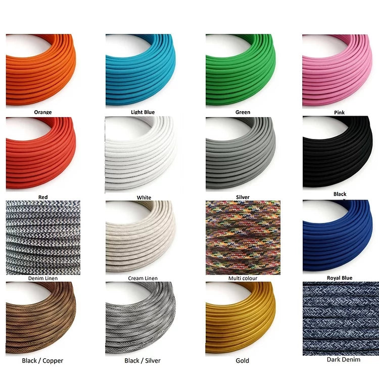 Carboy Glass Lamp in Soft Grey with Multi Flex