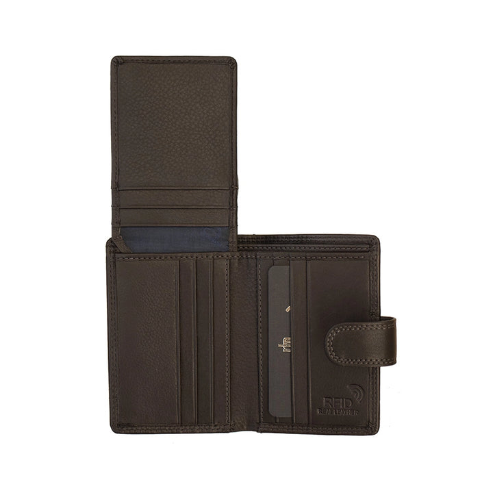 Washington Leather Card Holder Wallet / Brown