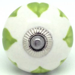 Lime Green Love Heart Knob