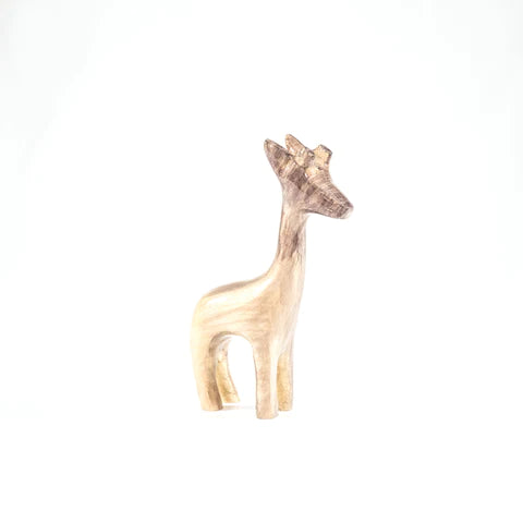 Giraffe Ornament -  Brushed Silver