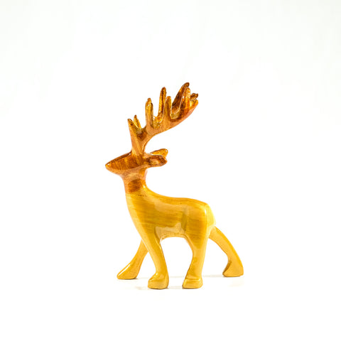 Stag Ornament - Brushed Gold