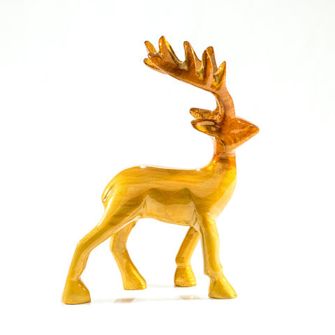 Stag Ornament - Brushed Gold