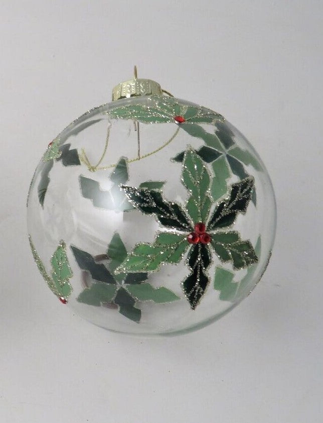 Holly Design Bauble